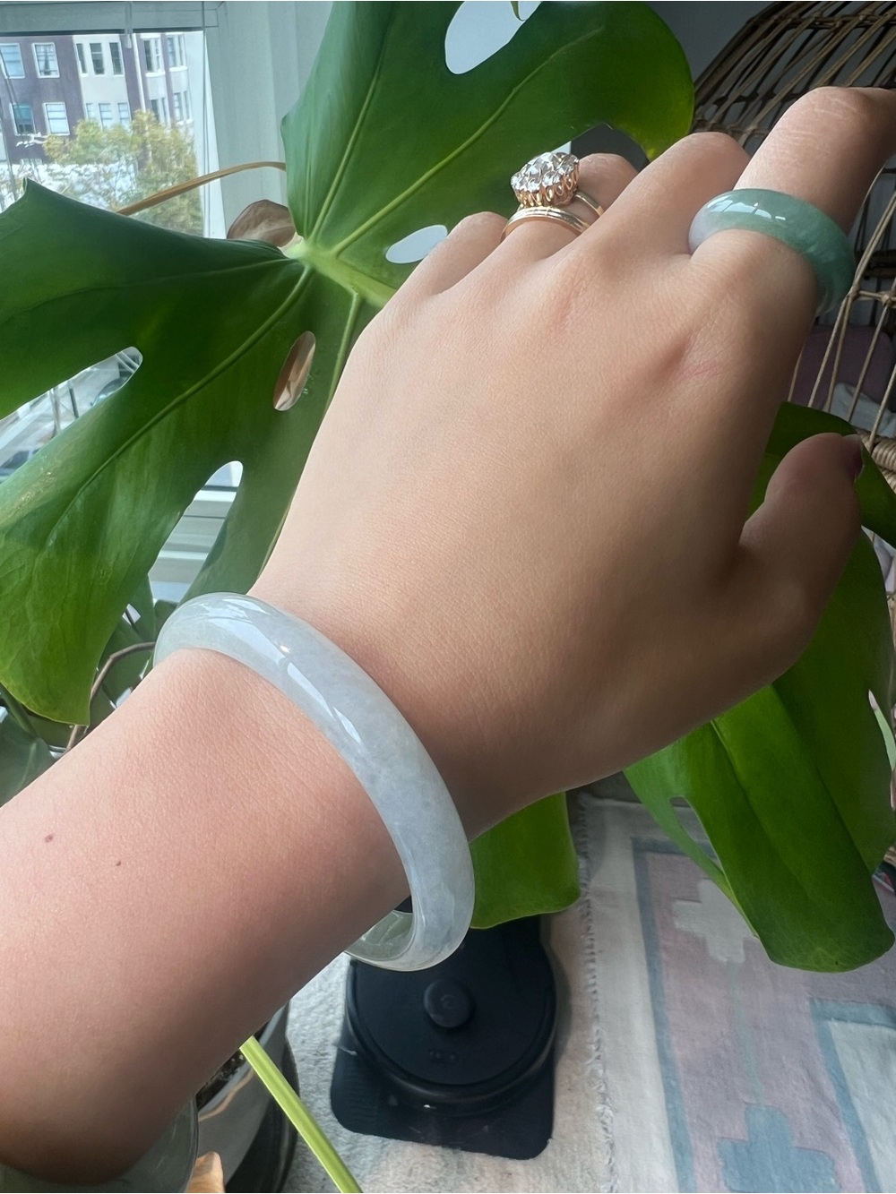 Light Green Jade Bangle grade A - Women's Jewelry